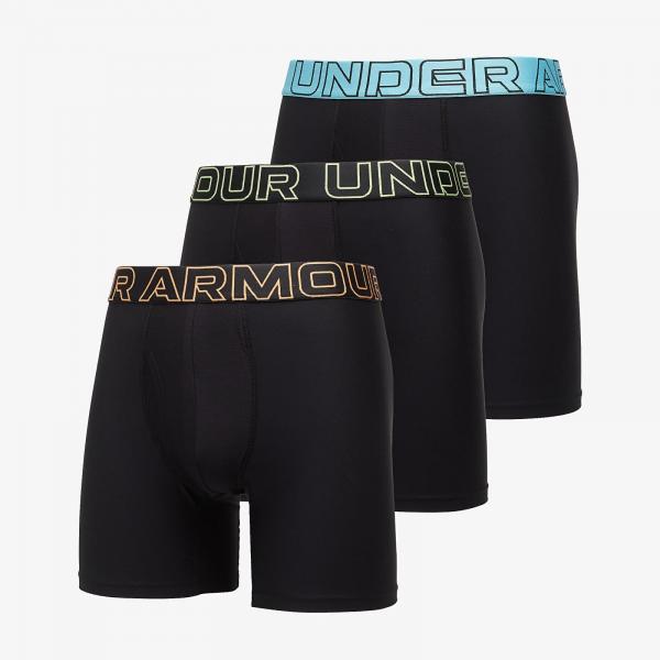 Boxerky Under Armour Performance Tech Solid 6in 3-Pack Black S