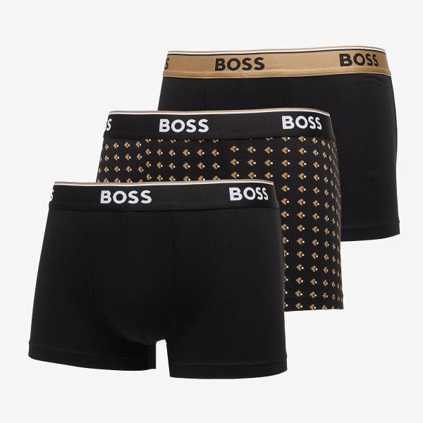 Boxerky Hugo Boss Trunk 3-Pack Power Desig Beige M