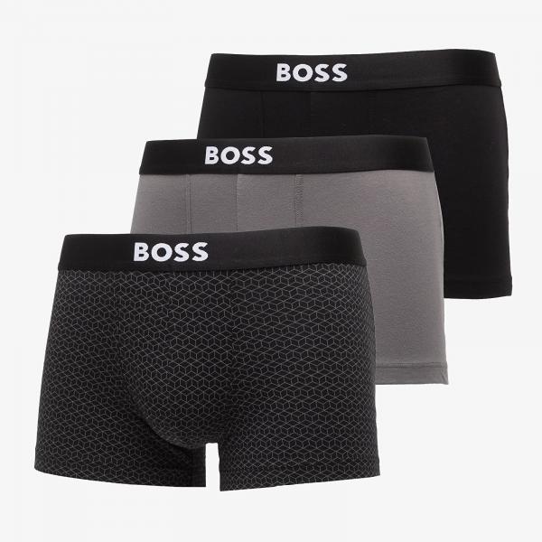 Boxerky Hugo Boss Trunk 3-Pack Boss One D Light Grey M