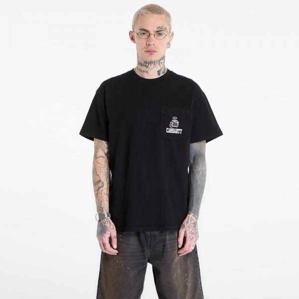 Tričko Carhartt WIP S/S Pond Corps Pocket T-Shirt UNISEX Black M