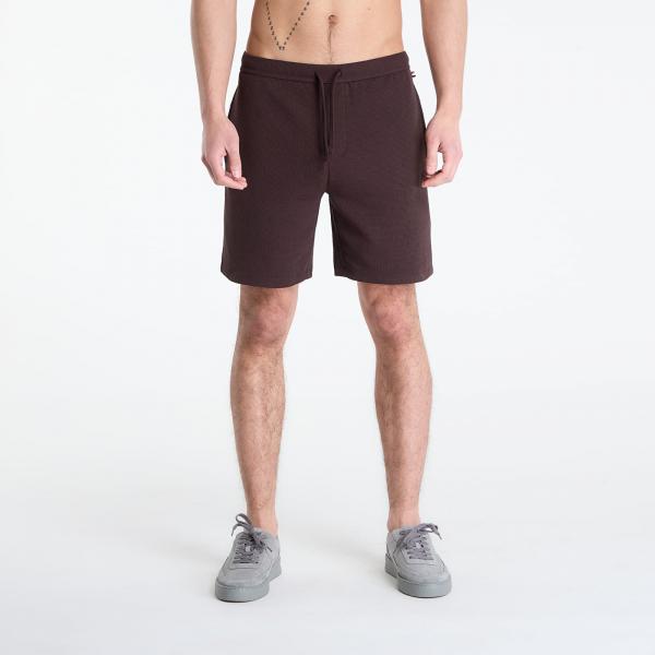 Šortky Hugo Boss Pyjama Shorts With Embroidered Logo Dark Brown S