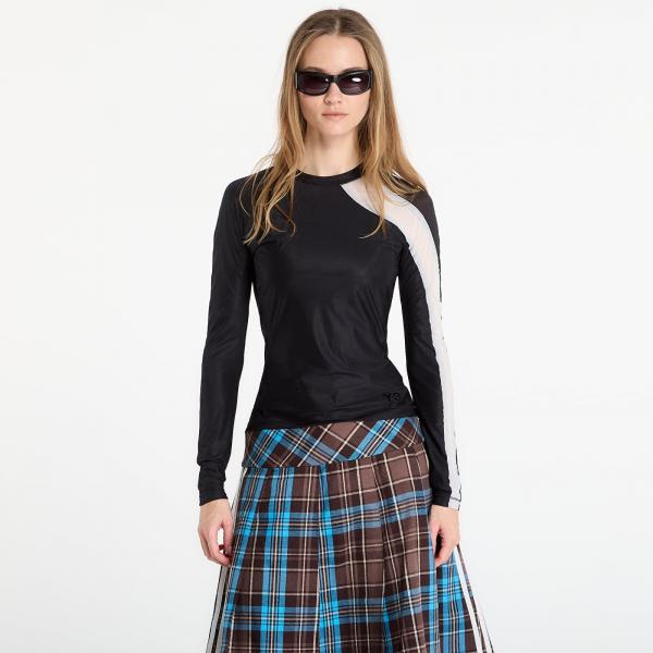 Tričko Y-3 Mesh Fitted Long-Sleeve Top Long-Sleeve Top Black S