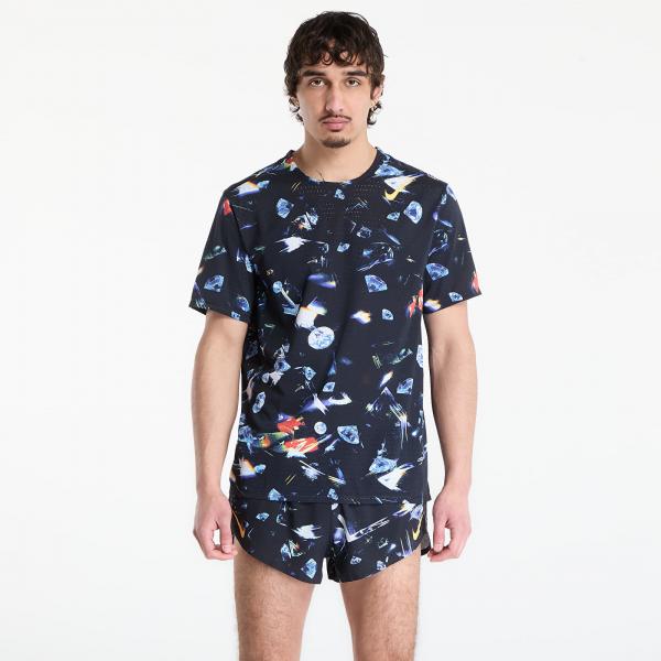 Tričko Nike AeroSwift Men's Dri-FIT ADV Short-Sleeve Running Top Black/ Laser Orange L