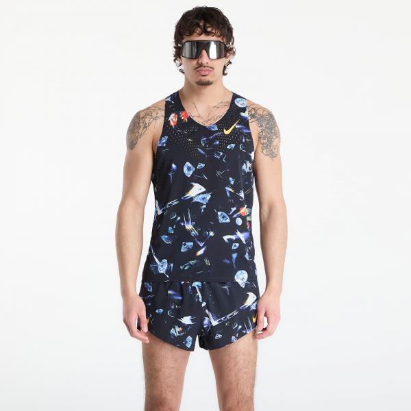 Tílko Nike AeroSwift Glam Men's Dri-FIT ADV Running Singlet Black/ Laser Orange S