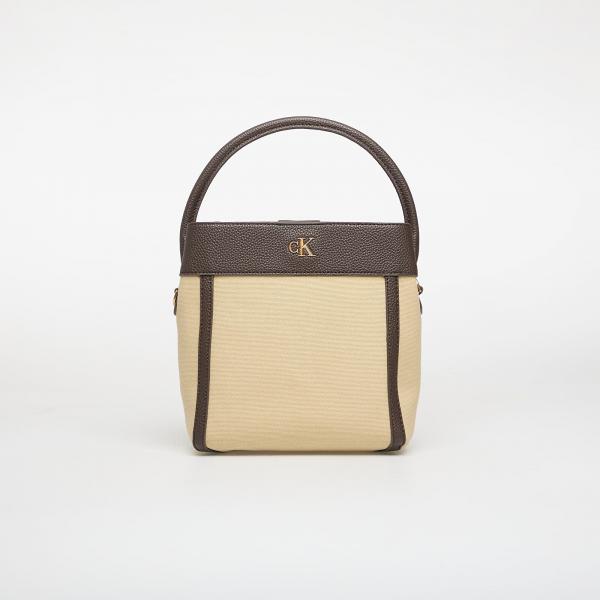 Kabelka Calvin Klein Ck Canvas Bucket Bag With Strap Khaki Canvas Universal