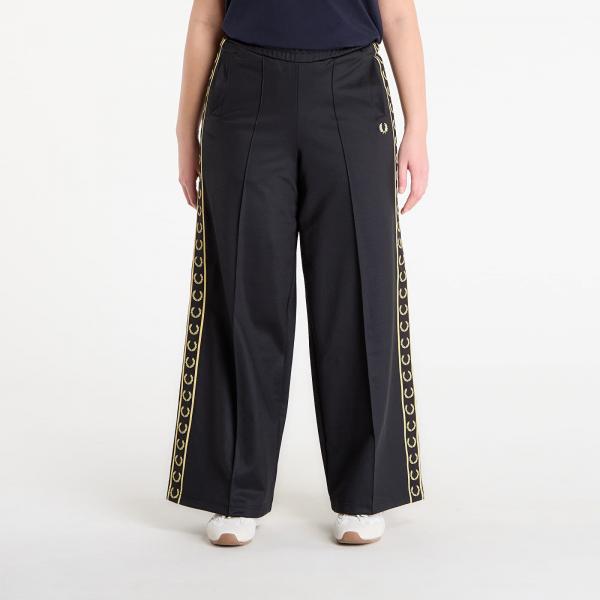 Tepláky FRED PERRY Taped Track Pants Black/ Champagne 36
