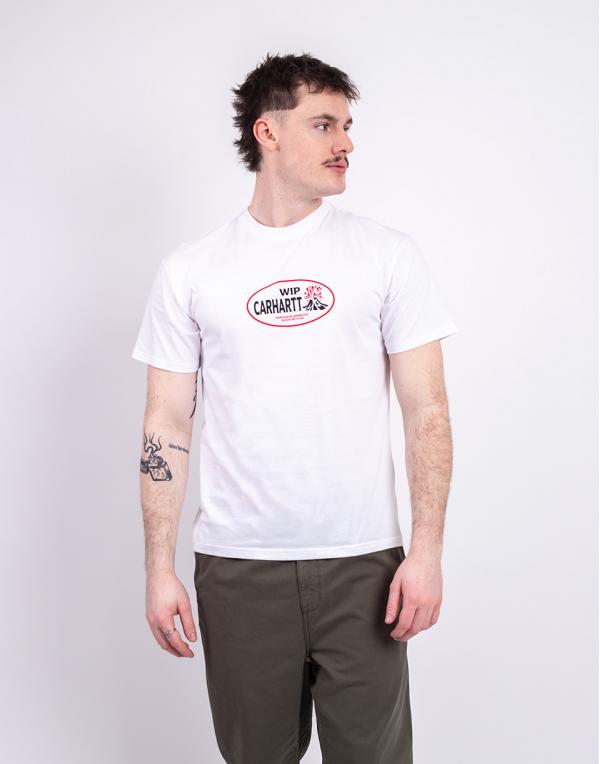 Tričko Carhartt WIP S/S Harlequin BBQ T-Shirt White