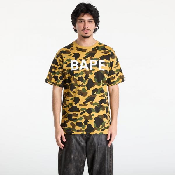 Tričko A BATHING APE 1St Camo Bape Rhinestone Tee UNISEX Yellow S