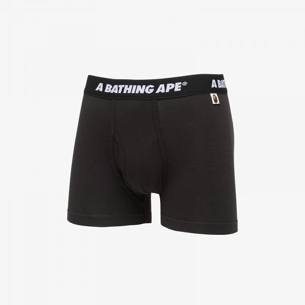 Boxerky A BATHING APE Bape Trunks Black XL