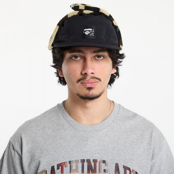 Kšiltovka A BATHING APE 1St Camo Puffy Flight Cap Black M