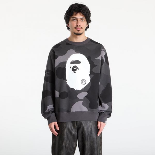 Mikina A BATHING APE Mega Color Camo Big Ape Head Crewneck Sweatshirt UNISEX Black XL