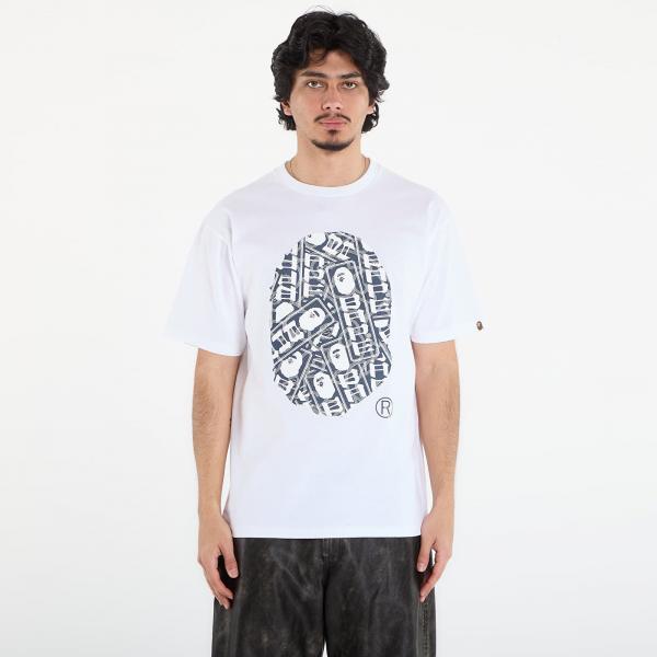 Tričko A BATHING APE Japanese Cloud Camo Label Tee UNISEX White M
