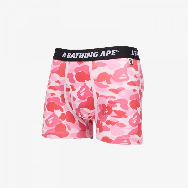 Boxerky A BATHING APE Abc Camo Trunks Pink L