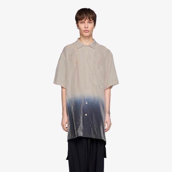 Košile Y-3 Dip Dye Short Sleeve Long Shirt Alumina XL