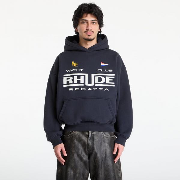 Mikina Rhude Regatta Club Hoodie Vintage Black/ White L