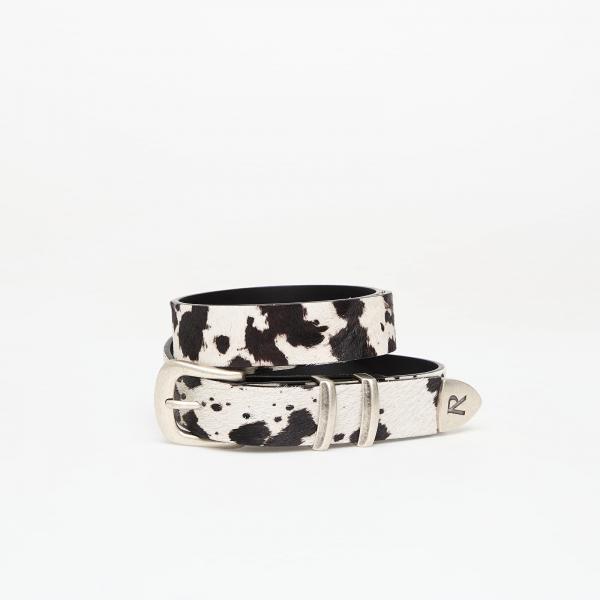 Pásek REPRESENT Cow Hide Rodeo Belt Flat White/ Jet Black Universal
