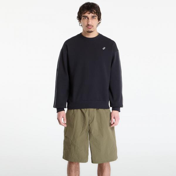 Mikina Asics Track Club Heritage Crew UNISEX Black S