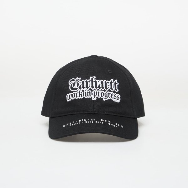 Kšiltovka Carhartt WIP World Tour Cap Black/ White Universal