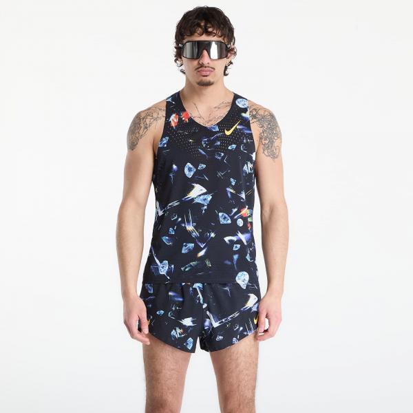 Tílko Nike AeroSwift Glam Men's Dri-FIT ADV Running Singlet Black/ Laser Orange M