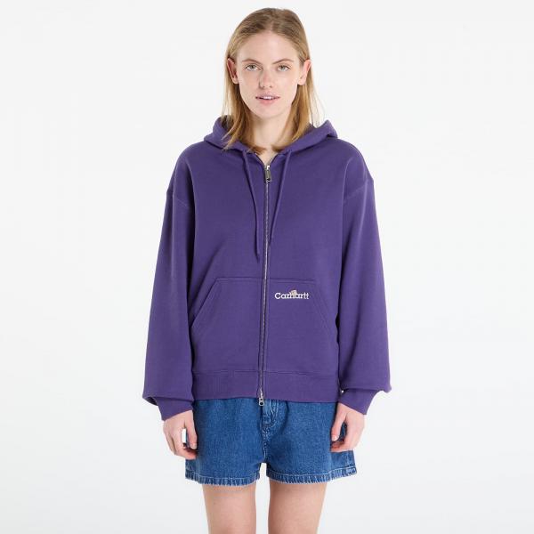 Mikina Carhartt WIP Hooded WIP Label Sweat Jacket UNISEX Calla M