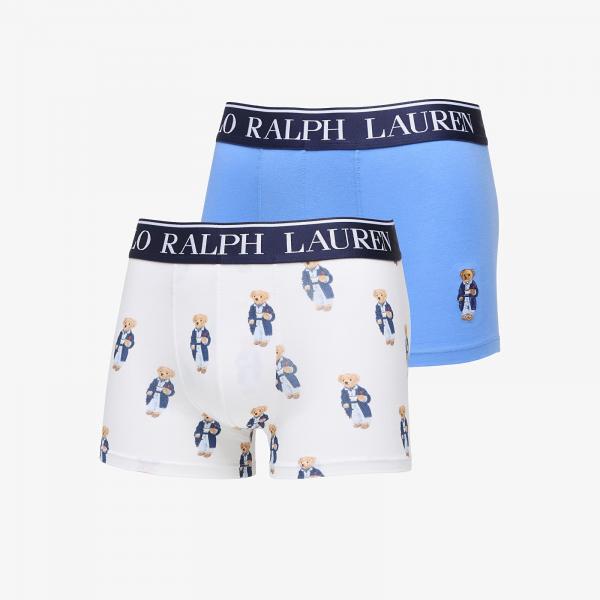 Boxerky Ralph Lauren Trunk Gb 2-Pack White/ Blue M