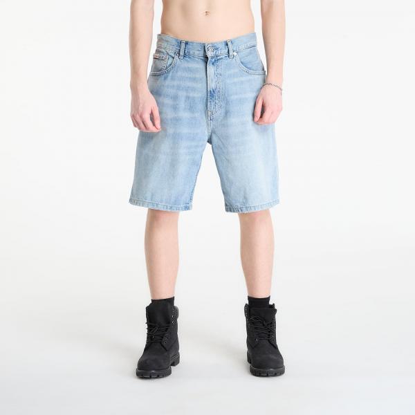 Šortky Calvin Klein Jeans Linen 90S Short Drif Blue 34