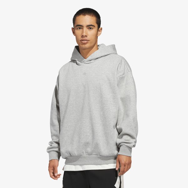 Mikina adidas Basketball Fleece Hoodie (Gender Neutral) Medium Grey Heather M