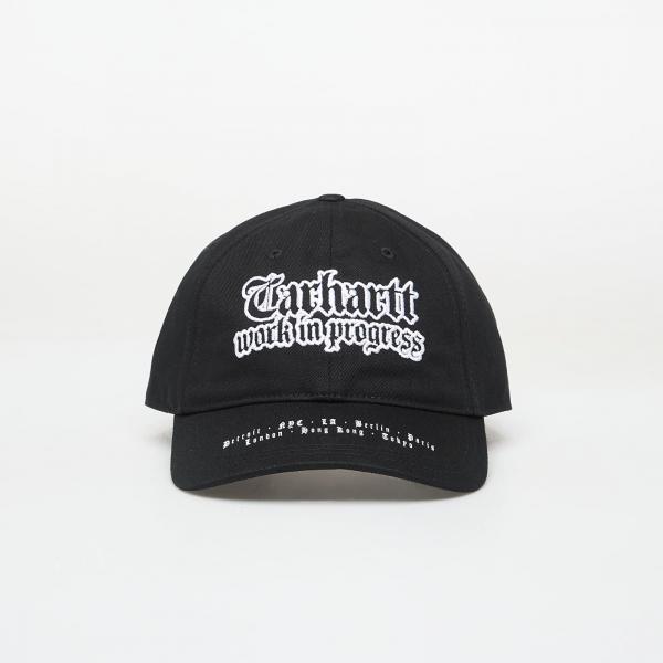 Kšiltovka Carhartt WIP World Tour Cap Black/ White Universal