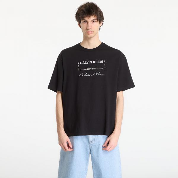Tričko Calvin Klein Jeans 16S April Graphic Se Tee Black M