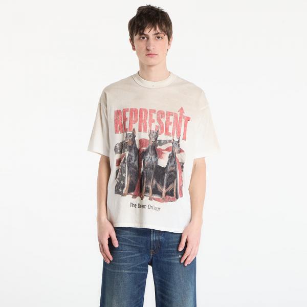 Tričko REPRESENT Dream On Tour T-Shirt UNISEX Washed Ecru L