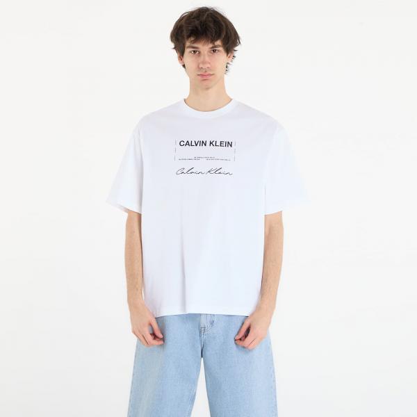 Tričko Calvin Klein Jeans 16S April Graphic Se Tee White XL