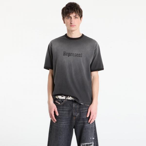 Tričko REPRESENT Ringer T-Shirt UNISEX Stained Black XL