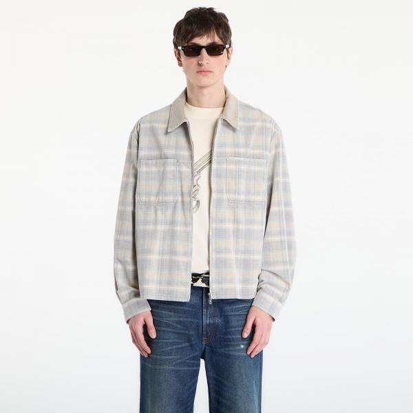 Košile REPRESENT Cord Zip Flannel Shirt UNISEX Mineral L