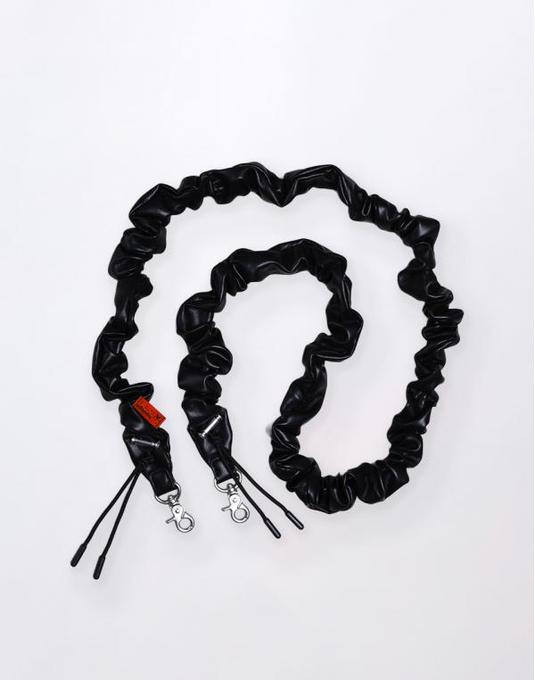 Topologie Bungee Strap Black Synthetic Leather