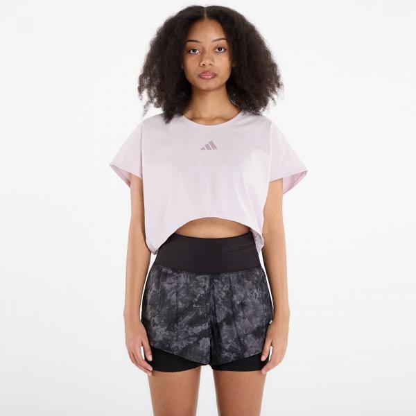 Tričko adidas Primelift Workout Cropped Boxy 3-Stripes Tank Ice Purple L