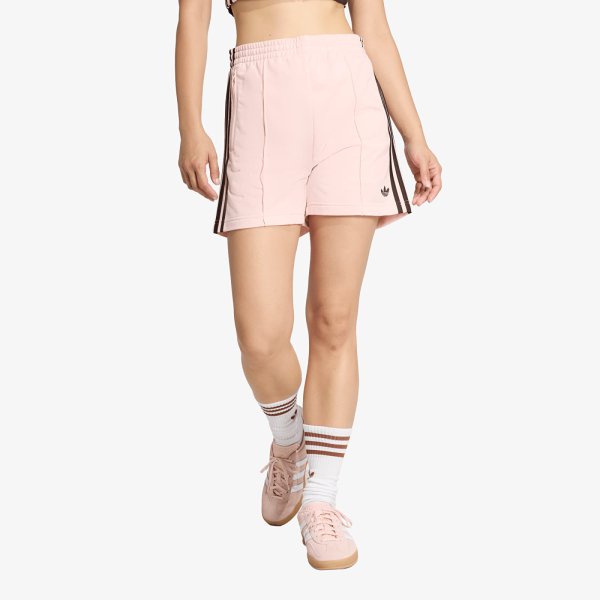 Šortky adidas Firebird Classic Shorts Sandy Pink/ Aurora Coffee S