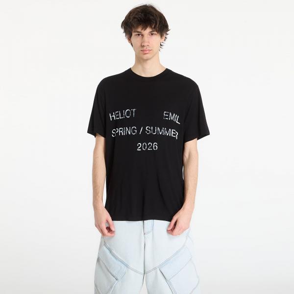 Tričko HELIOT EMIL Overo Ss T-Shirt Black 46
