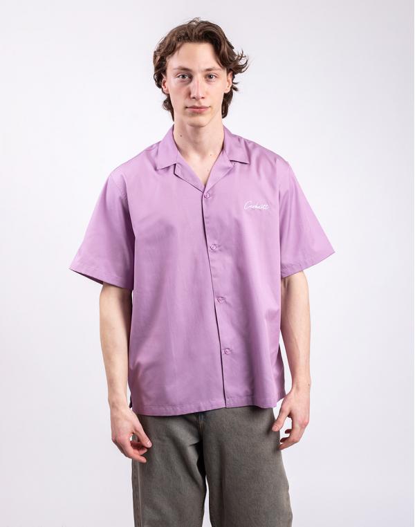 Carhartt WIP S/S Delray Shirt Gentle Purple/White M