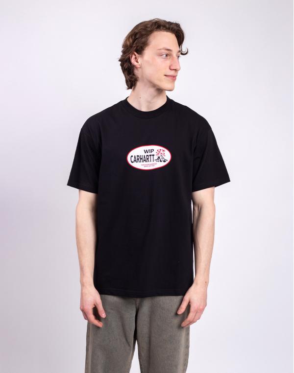 Tričko Carhartt WIP S/S Harlequin BBQ T-Shirt Black