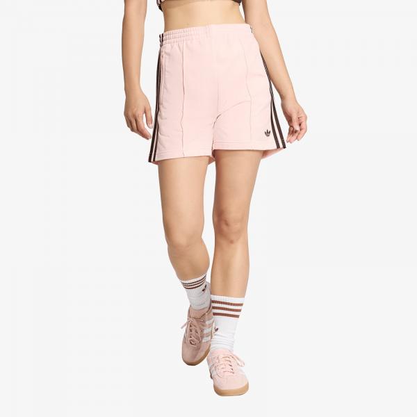 Šortky adidas Firebird Classic Shorts Sandy Pink/ Aurora Coffee S