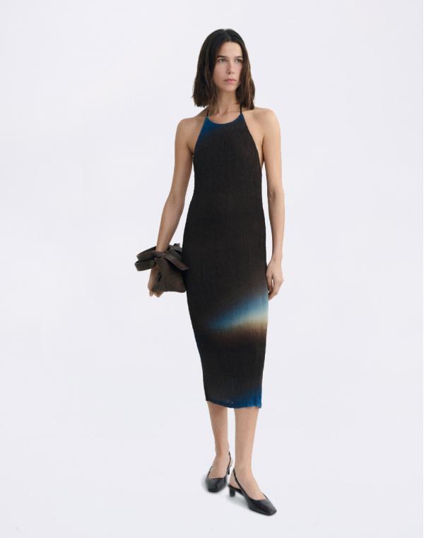 Thinking MU Glass Pleated Miriam Dress MULTICOLOR XS