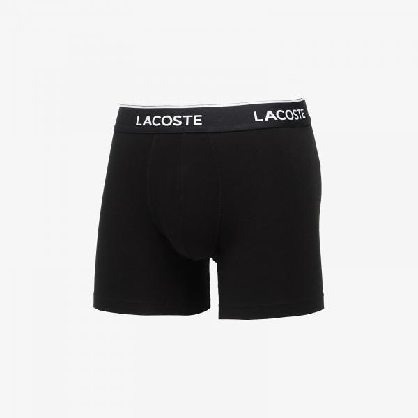 Boxerky LACOSTE 3-Pack Boxer Brief Black M