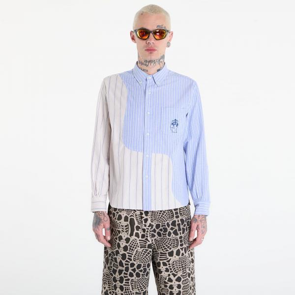 Košile Brain Dead BBC Organic Panel Oxford Button Up Lb XL