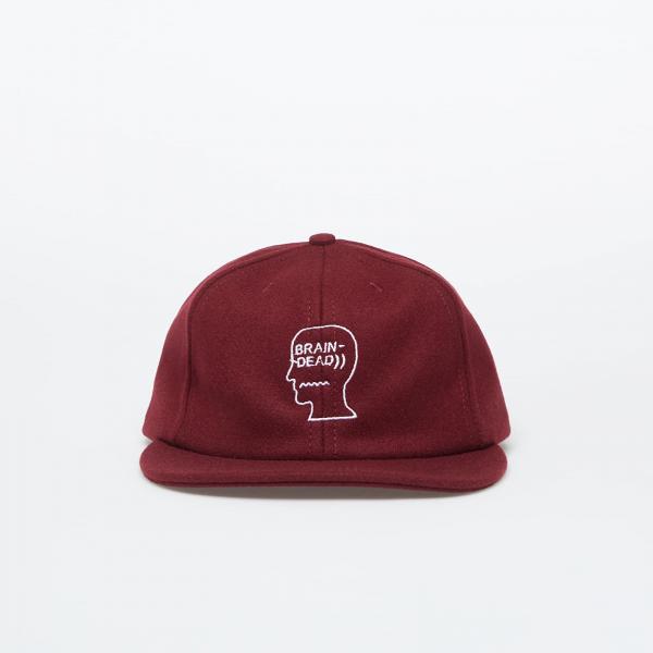 Kšiltovka Brain Dead Flannel Classic Logohead 6 Panel Hat Burg Universal