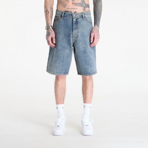 Šortky Daily Paper Compact Shield Embroidery Denim Shorts Denim S