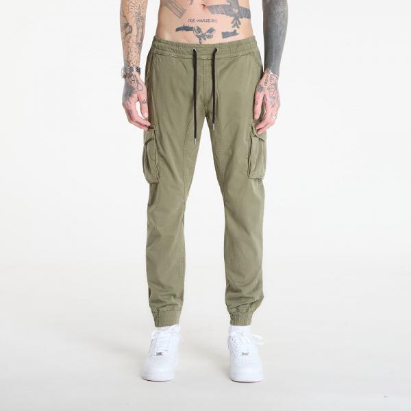 Kalhoty Alpha Industries Cotton Twill Jogger Vintage Green XL