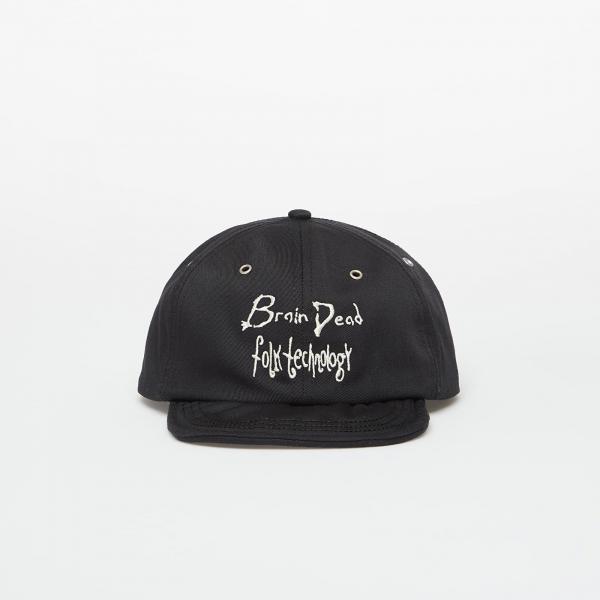 Kšiltovka Brain Dead Folk Technology Wire Brim 6 Panel Hat Black Universal