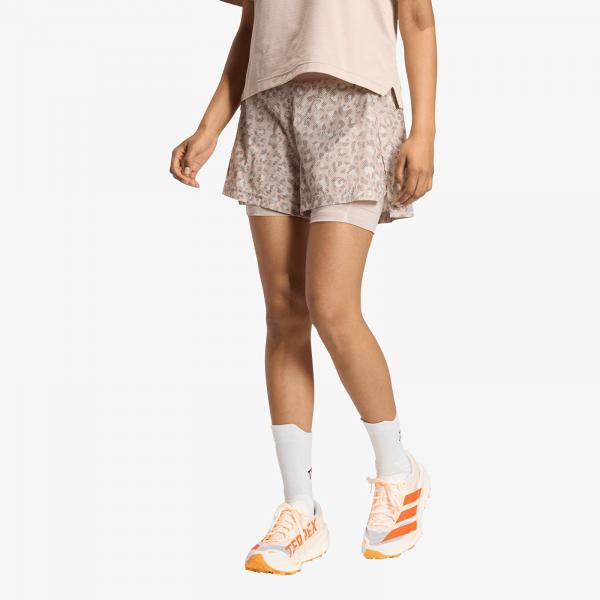 Šortky adidas Terrex Xploric 2In1 Shorts Printed Wonder Alumina/ Wonder Taupe/ Trace Brown 12