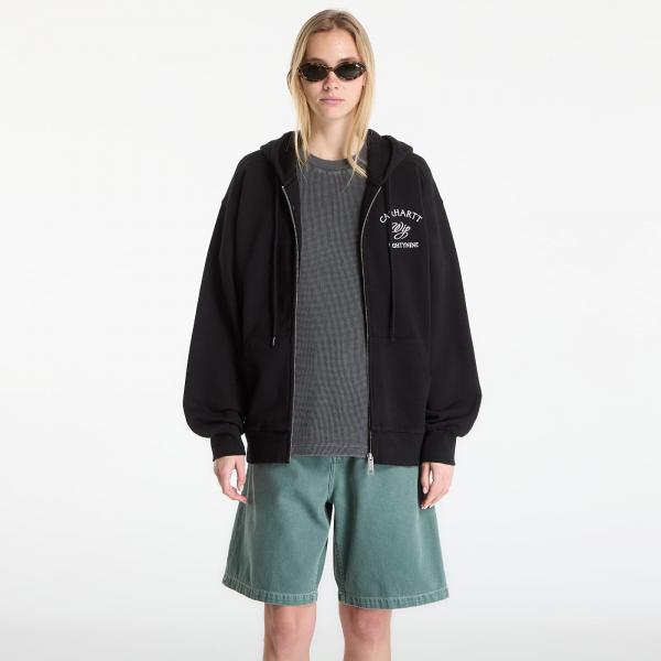 Mikina Carhartt WIP Hooded Eightynine Sweat Jacket UNISEX Black XS