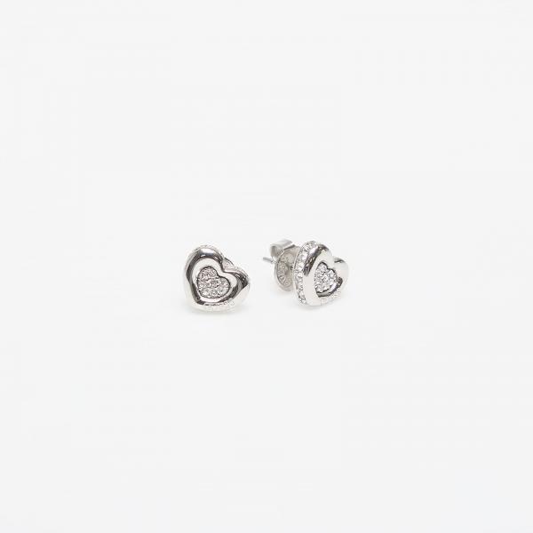 Náušnice GUESS L.O.V.E. Rhodium Universal